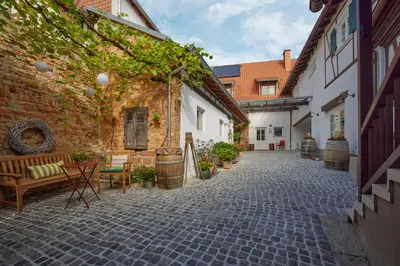 Das Gebäude in dem sich die Ferienwohnung befindet
