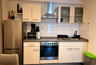Küche/Küchenzeile in der Unterkunft Gästeappartement Viktoria