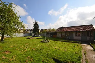 Ein Garten an der Unterkunft Monteurzimmer fitter room Apartment Bruchsal Heilbronn Bretten