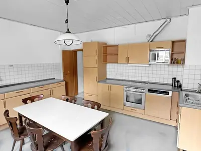 Küche/Küchenzeile in der Unterkunft Monteurzimmer fitter room Apartment Bruchsal Heilbronn Bretten