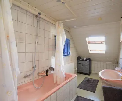 Ein Badezimmer in der Unterkunft Monteurzimmer fitter room Apartment Bruchsal Heilbronn Bretten