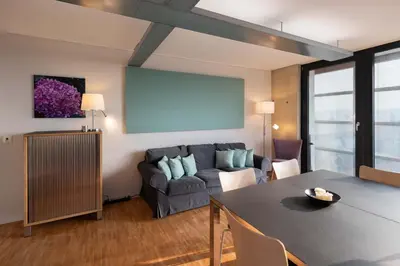 Ein Sitzbereich in der Unterkunft Apartment 