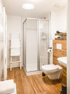 Ein Badezimmer in der Unterkunft Amalie Genusskult