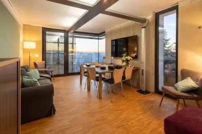 Ein Sitzbereich in der Unterkunft Apartment 