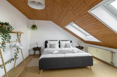 Ein Bett oder Betten in einem Zimmer der Unterkunft Cozy Holiday Home