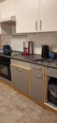 Küche/Küchenzeile in der Unterkunft Wohnung mit Wintergarten