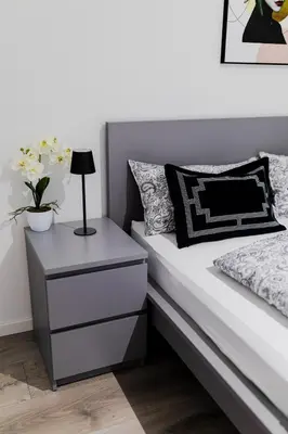 Ein Bett oder Betten in einem Zimmer der Unterkunft Wohnung im luxuriösen Anwesen mit Panoramablick