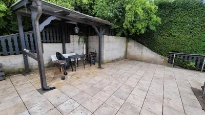 Ein Balkon oder eine Terrasse in der Unterkunft Ferienwohnungen Am Sportplatz im Gorxheimertal