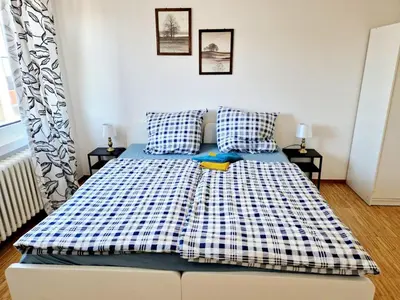 Ein Bett oder Betten in einem Zimmer der Unterkunft Relax Wohnung WAT