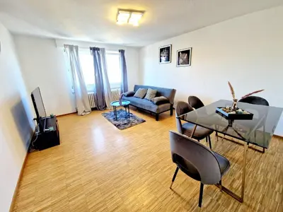 Ein Sitzbereich in der Unterkunft Relax Wohnung WAT