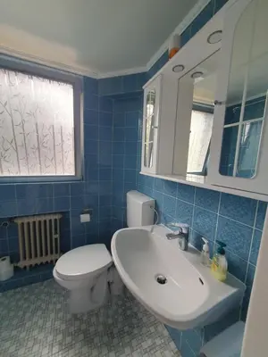 Ein Badezimmer in der Unterkunft Privatzimmer an der Universitätsklinik Mainz
