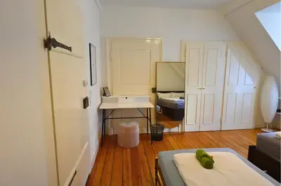 Ein Bett oder Betten in einem Zimmer der Unterkunft Quadrate Hostel Mannheim Z6 Denkmalschutz
