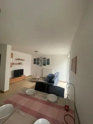 Ein Sitzbereich in der Unterkunft Ferienwohnung im Herzen von Walldürn