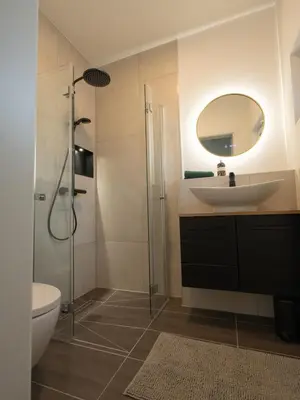 Ein Badezimmer in der Unterkunft Taubenschlag