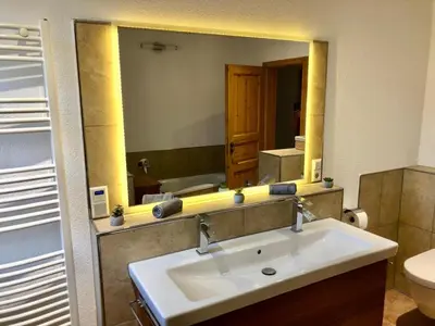 Ein Badezimmer in der Unterkunft # PREMIUM # Monteur-Paradies Baden
