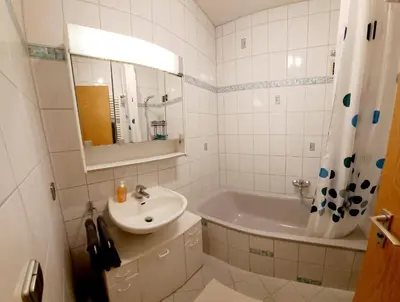 Ein Badezimmer in der Unterkunft Ferienwohnung Grundel