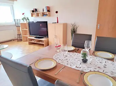 TV/Unterhaltungsangebot in der Unterkunft Ferienwohnung Grundel