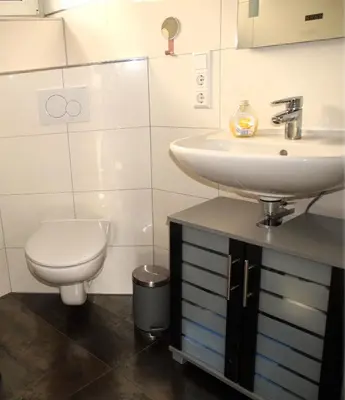 Ein Badezimmer in der Unterkunft Ruhepol