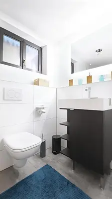 Ein Badezimmer in der Unterkunft Schicke Souterrainwohnung