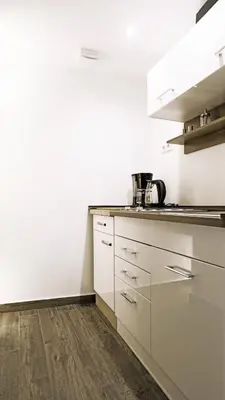 Küche/Küchenzeile in der Unterkunft Schicke Souterrainwohnung