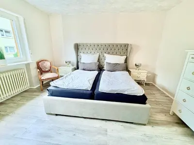 Ein Bett oder Betten in einem Zimmer der Unterkunft RelaxStay - SkyView - Smart-TV - WiFi