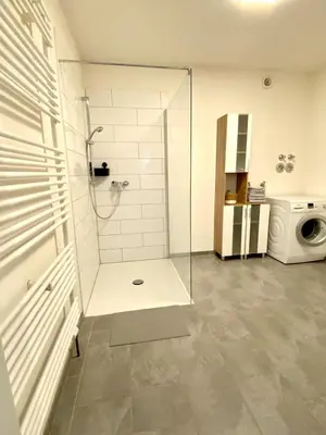 Ein Badezimmer in der Unterkunft Apartment Katz