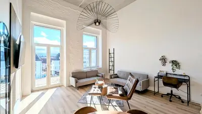 TV/Unterhaltungsangebot in der Unterkunft Velaris - Stilvolle Lofts & Penthouses - Premium Wohnen mit Parkplatz & Workstations