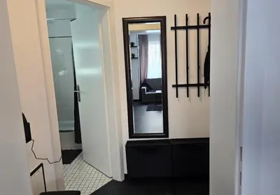 Ein Badezimmer in der Unterkunft Modernes und gemütliches Studio in Karlsruhes Zentrum - APOLONIAliving