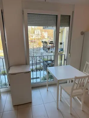 Ein Balkon oder eine Terrasse in der Unterkunft Zentrale Wohnung in Ludwigsburg Mitte