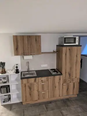 Küche/Küchenzeile in der Unterkunft Studio Apartment Bachmann