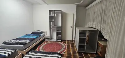 Ein Bett oder Betten in einem Zimmer der Unterkunft Schöne Wohnung mit Kamin