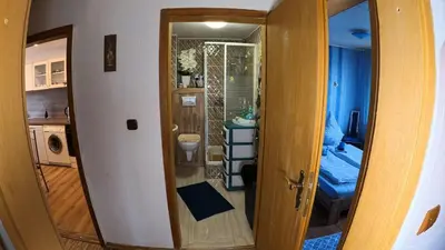 Ein Badezimmer in der Unterkunft Ferienwohnung Landliebe