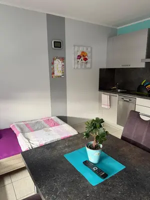 Küche/Küchenzeile in der Unterkunft Apartment for 2 people Zimmervermietung Lang