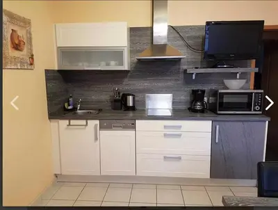 Küche/Küchenzeile in der Unterkunft Apartment for 2 people Zimmervermietung Lang