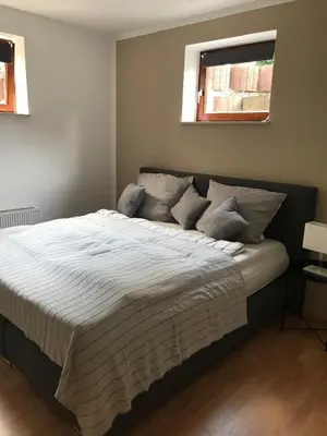 Ein Bett oder Betten in einem Zimmer der Unterkunft Ruhezone