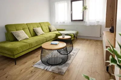 Ein Sitzbereich in der Unterkunft hygge-flats Apartment für 2-6, WLAN, Homeoffice