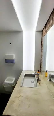 Ein Badezimmer in der Unterkunft Zimmer im Loft II