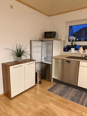 Küche/Küchenzeile in der Unterkunft Ferienwohnung mit Terrasse