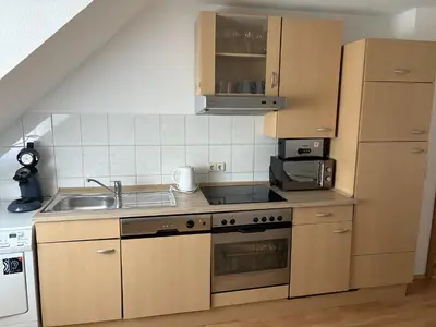 Küche/Küchenzeile in der Unterkunft City Nest Ettlingen - nähe Wasenpark
