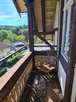 Ein Balkon oder eine Terrasse in der Unterkunft Villa in Adelsheim