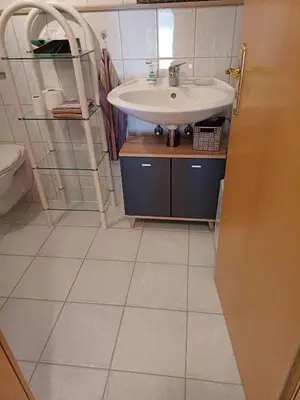 Ein Badezimmer in der Unterkunft Ferienwohnung Sonnenschein Dittwar