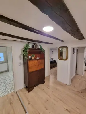 Küche/Küchenzeile in der Unterkunft Ferienwohnung Heppenheim an der Bergstraße WHG 2