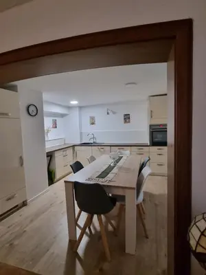 Küche/Küchenzeile in der Unterkunft Ferienwohnung Heppenheim an der Bergstraße WHG 2