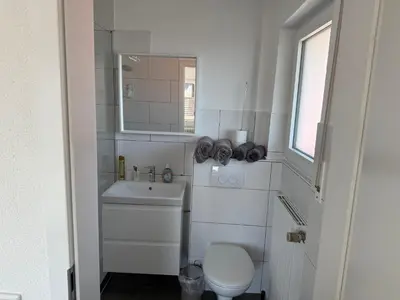 Ein Badezimmer in der Unterkunft Ferienwohnung Tanja