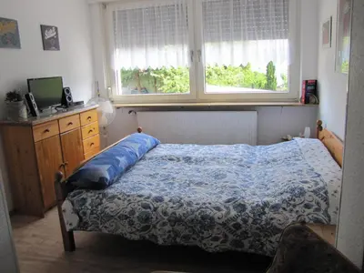 Ein Bett oder Betten in einem Zimmer der Unterkunft Haus Edingen