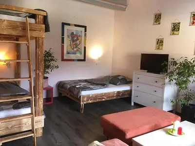 Ein Bett oder Betten in einem Zimmer der Unterkunft Monteurswohnung