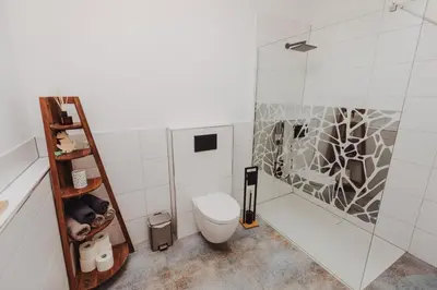 Ein Badezimmer in der Unterkunft Cocohaus