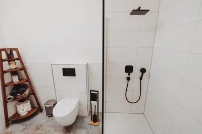 Ein Badezimmer in der Unterkunft Cocohaus