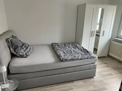 Ein Sitzbereich in der Unterkunft Gästezimmer im Haus Anna