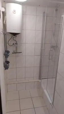 Ein Badezimmer in der Unterkunft Anna's Ferienwohnung Bensheim